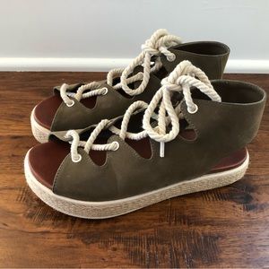 MIA faux suede tie espadrilles